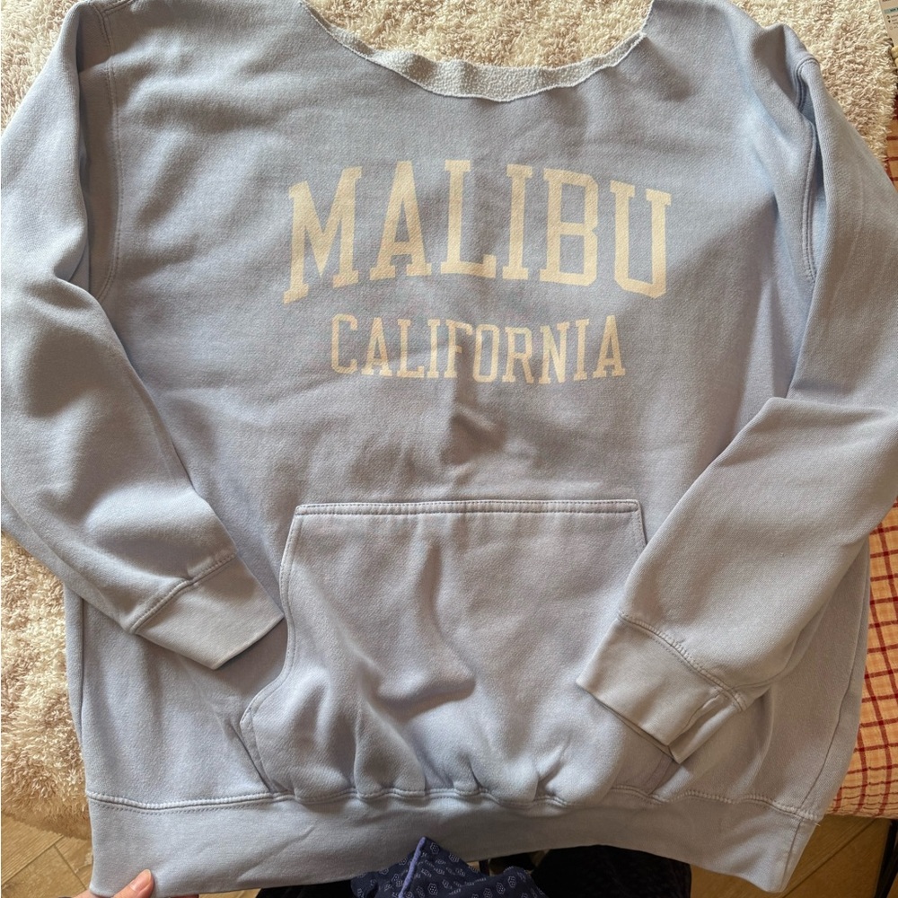 Brandy Malibu Off Shoulder Crewneck